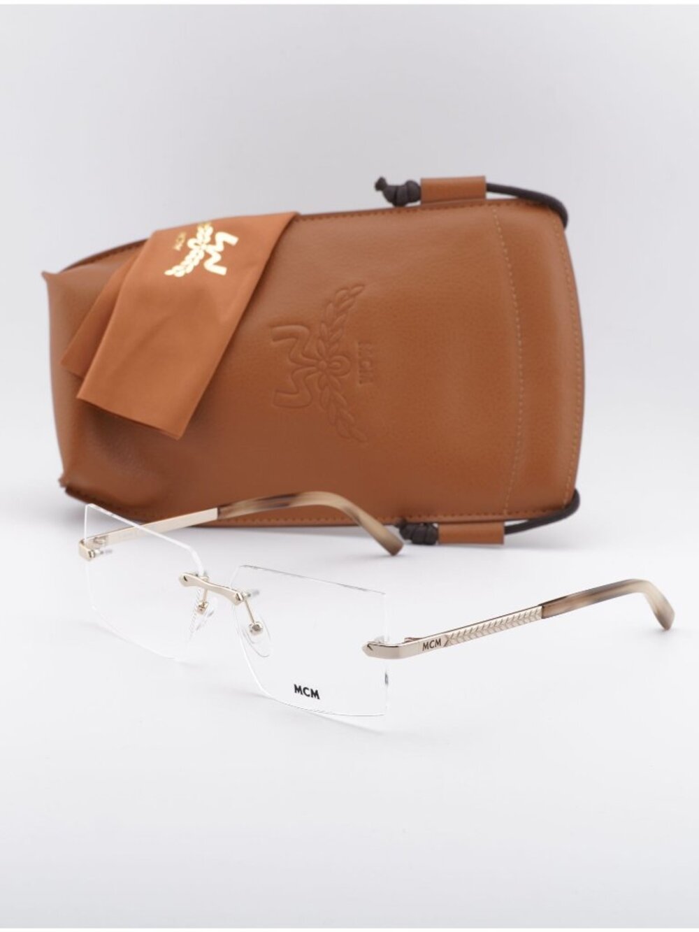 MCM MW5018-H 032 Rectangle Eyeglasses - Pale Gold 56mm